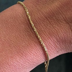 Jewelry - 10k Yellow Gold Rope Chain Bracelet Jewelry - 10k Yellow Gold Rope Chain Bracelet
